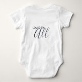 Lemon Citrus Wreath Baby Duschgeschenk Monogramm Baby Strampler (Rückseite)