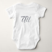 Lemon Citrus Wreath Baby Duschgeschenk Monogramm Strampler (Rückseite)