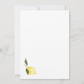 Lemon cocktail A tini bit Older 30th Birthday  Einladung (Rückseite)