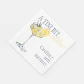 Lemon cocktail A tini bit Older 30th Birthday Serviette (Ecke)