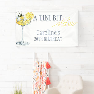 Lemon-Cocktail Ein bisschen älter 30. Geburtstag  Banner