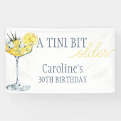 Lemon-Cocktail Ein bisschen älter 30. Geburtstag Banner (Horizontal)