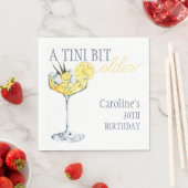 Lemon-Cocktail Ein bisschen älter 30. Geburtstag  Serviette (Beispiel)