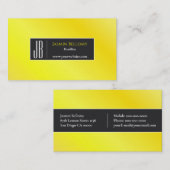 Lemon Color Business Card Visitenkarte (Vorne/Hinten)