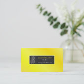 Lemon Color Business Card Visitenkarte (Stehend Vorderseite)
