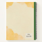 Lemon Columbine Blume Personalisierte Zusammensetz Notizblock (Rückseite)