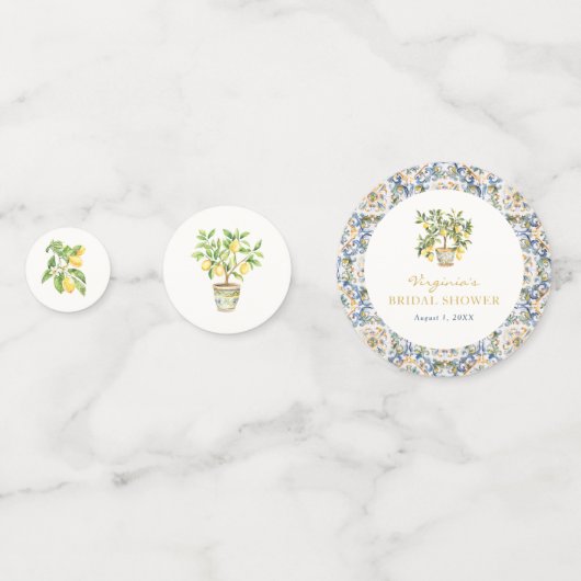 Lemon Confetti Konfetti (Vorderseiten)