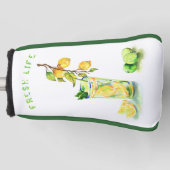 Lemon Cool Drink Funny Golf Head Cover Custom Text Headcover (Vorderseite)