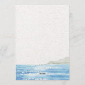 Lemon Costal Mediterranean Wedding Invitation  Einladung (Rückseite)