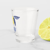 Lemon Couple Initials Monogramm Datum Schnapsglas (Rechts)