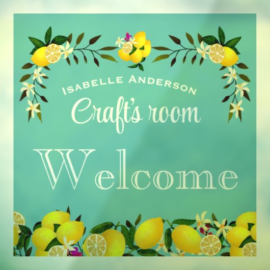 Lemon Craft Aqua Fensteraufkleber (Blatt 3)