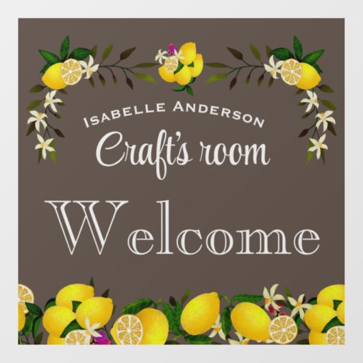 Lemon Craft Ash Gray Fensteraufkleber (Blatt)