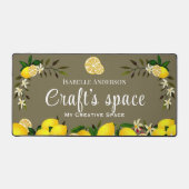 Lemon Craft Ash Gray Schreibtischunterlage (Vorderseite)