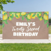 Lemon craft Birthday party banner (Außenbereich)