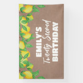 Lemon craft Birthday party banner (Vertikal)