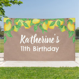 Lemon craft Birthday Personalized banner