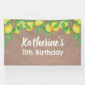 Lemon craft Birthday Personalized banner (Horizontal)