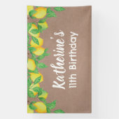 Lemon craft Birthday Personalized banner (Vertikal)