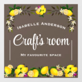 Lemon Craft Brown Fensteraufkleber (Blatt)