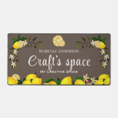 Lemon Craft Brown Schreibtischunterlage (Vorderseite)