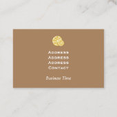 Lemon Craft Brown Visitenkarte (Rückseite)