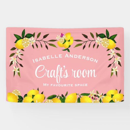 Lemon Craft Peach Banner (Horizontal)