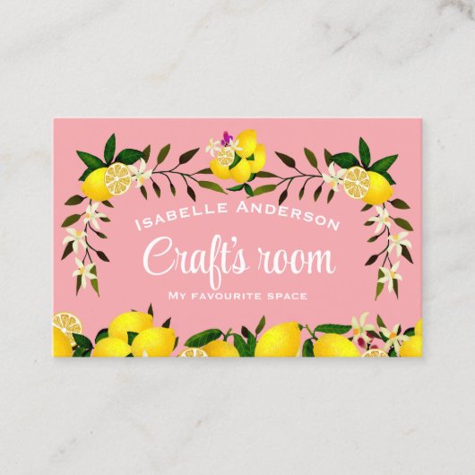 Lemon Craft Peach Visitenkarte (Vorderseite)
