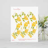 LEMON cupcake wrapper, lemon theme party cupcakes (Stehend Vorderseite)