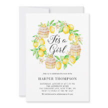 Lemon Cupcakes Wreath Es ist eine Girl Baby Dusche