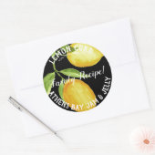 Lemon Curd Product Business Label Runder Aufkleber (Umschlag)
