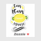 Lemon Custom-Cut Vinyl Sticker (Blatt)