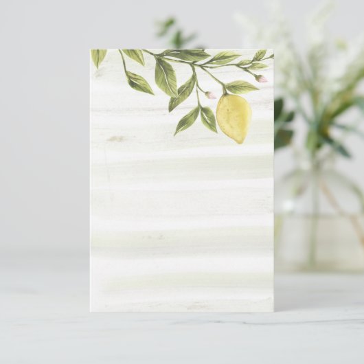 Lemon danke Ihnen Karten (Stehend Vorderseite)