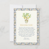 Lemon danke Ihnen Karten (Vorderseite)