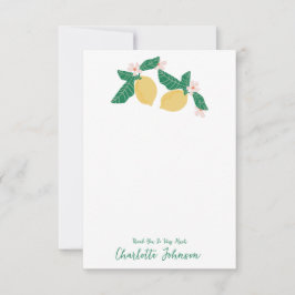 Lemon Dankeskarte