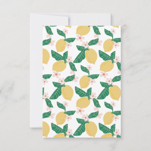 Lemon Dankeskarte (Rückseite)