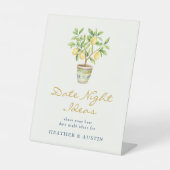 Lemon Date Night Sign Sockelschild (Vorderseite)