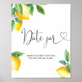 Lemon datiert Nachtgedanken. Citrus Date jar brida Poster (Vorne)