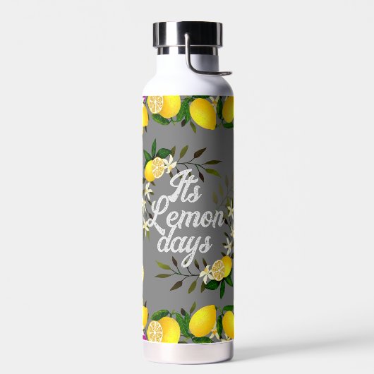 Lemon Days Gray Trinkflasche (Links)