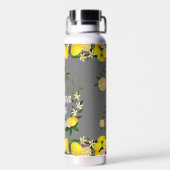 Lemon Days Gray Trinkflasche (Rückseite)