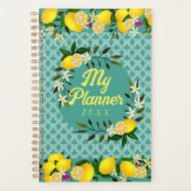 Lemon Days Motif Aqua