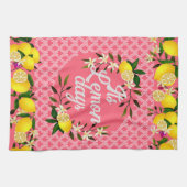 Lemon Days Motif Cherry Geschirrtuch (Horizontal)
