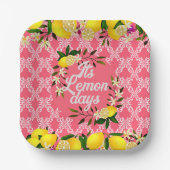 Lemon Days Motif Cherry Pappteller (Vorderseite)