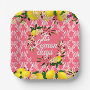 Lemon Days Motif Cherry Pappteller