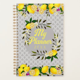 Lemon Days Motif Gray Planer
