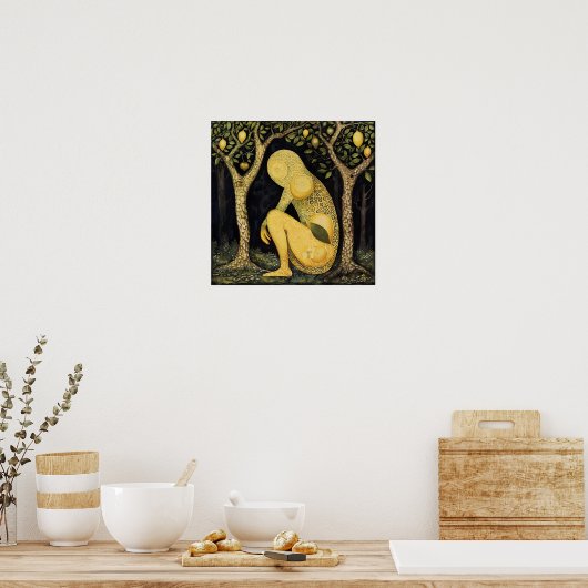 Lemon Decorative Malerei Art Print Poster (Küche)