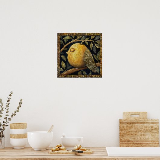 Lemon Decorative Malerei Art Print Poster (Küche)