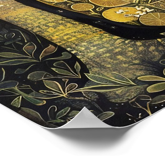 Lemon Decorative Malerei Art Print Poster (Ecke)