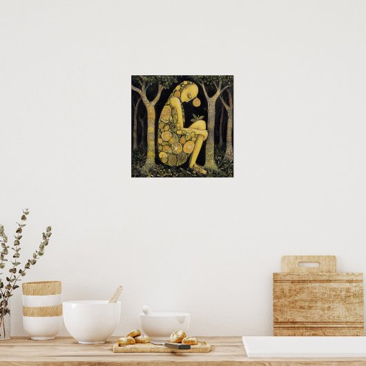 Lemon Decorative Malerei Art Print Poster (Küche)