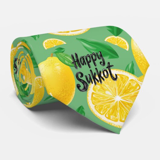 Lemon Delight Sukkot Krawatte (Gerollt)