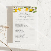 Lemon, der Mommy Best Baby Shower Game kennt